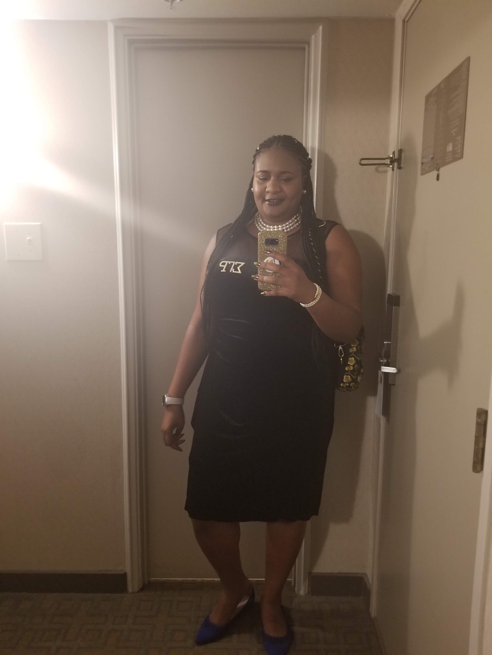 Black Velvet Sleeveless Dress